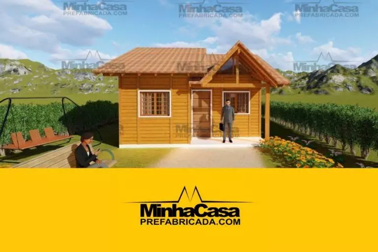 Kit de Casa Pré-Fabricada Modelo Cuiabá | 48 m²