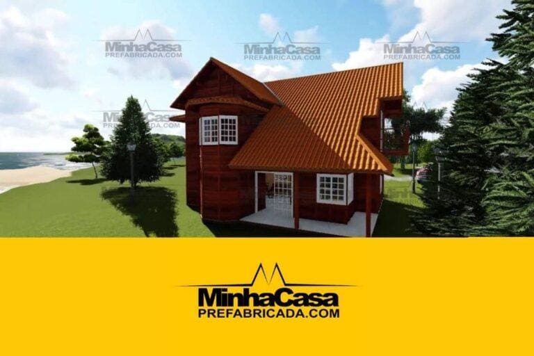 Kit de Casa Pré-Fabricada Modelo Curitiba | 165 m²