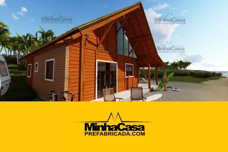 Kit de Casa Pré-Fabricada Modelo Curitibanos | 110 m²