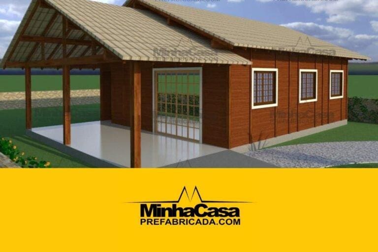 Kit de Casa Pré-Fabricada Modelo Floripa II | 88 m²