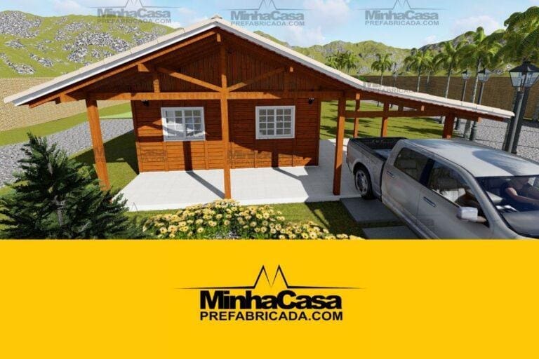 Kit de Casa Pré-Fabricada Modelo Itapema | 84 m²