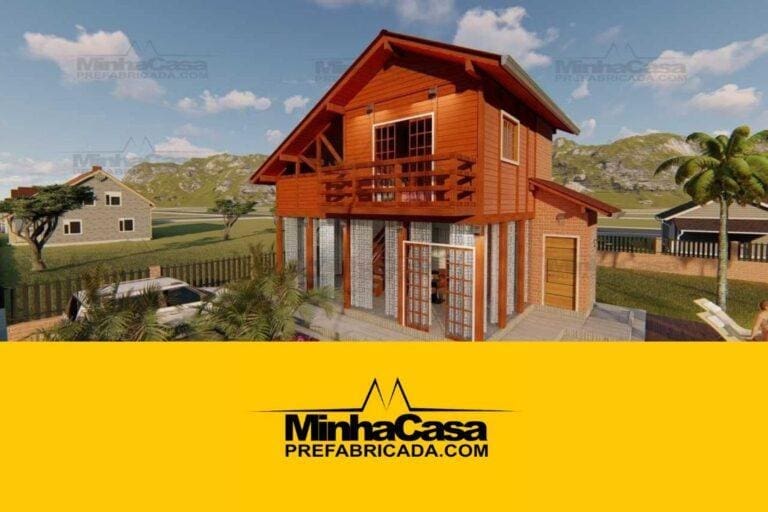 Kit de Casa Pré-Fabricada Modelo Itapocu | 77 m²