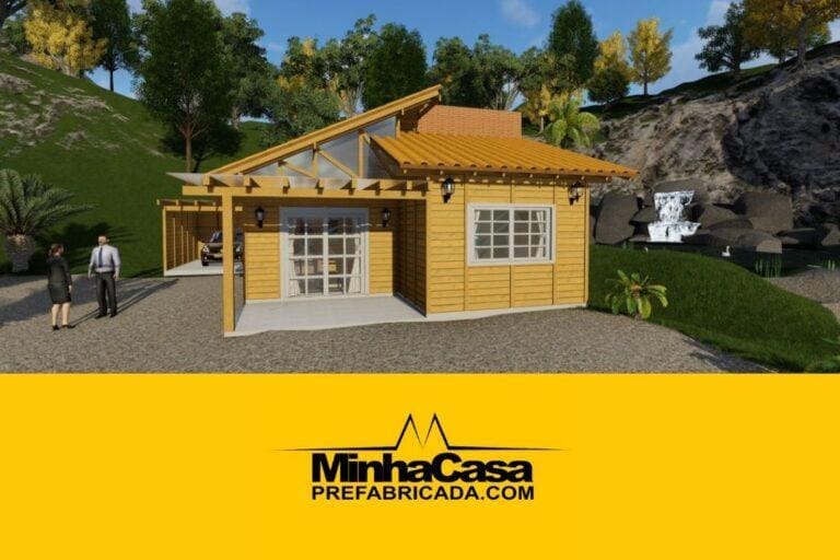 Kit de Casa Pré-Fabricada Modelo Jambeiro | 115 m²