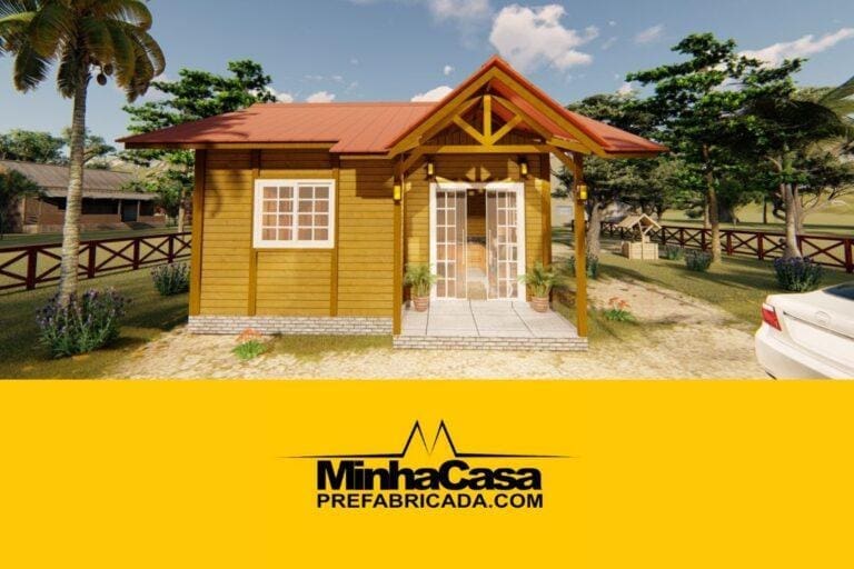 Kit de Casa Pré-Fabricada Modelo POP 1.3 | 34 m²