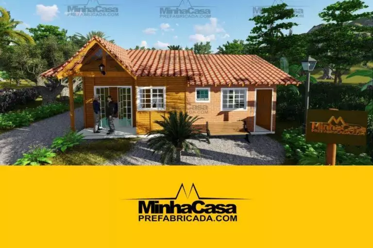 Kit de Casa Pré-Fabricada Modelo Paranaguá | 57 m²