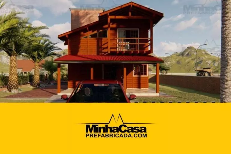 Kit de Casa Pré-Fabricada Modelo Paranapanema | 115 m²