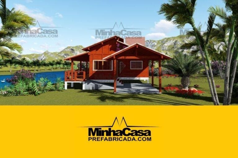 Kit de Casa Pré-Fabricada Modelo Piçarras | 129 m²
