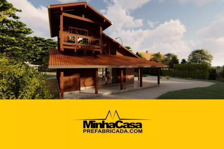 Kit de Casa Pré-Fabricada Modelo Pirassununga | 120 m²