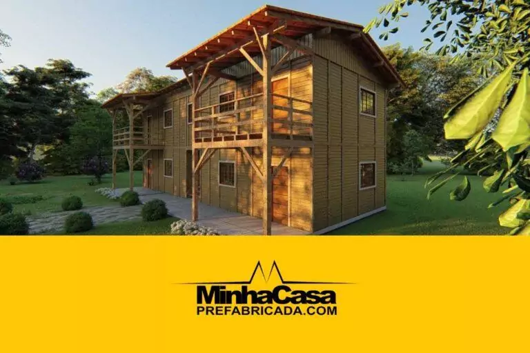 Kit de Casa Pré-Fabricada Modelo Pousada 5 | 218 m²
