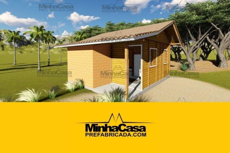 Kit de Casa Pré-Fabricada Modelo Tabuleiro | 30 m²