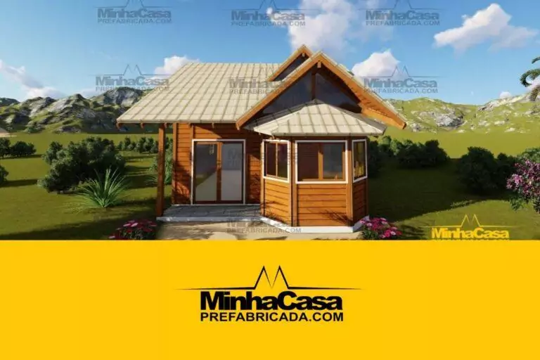 Kit de Casa Pré-Fabricada Modelo Tijucas | 61 m²