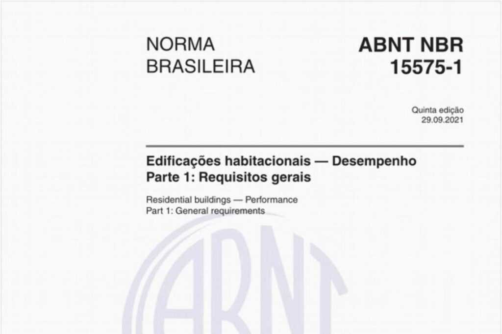 Quando a NBR 15575 foi instituída no Brasil