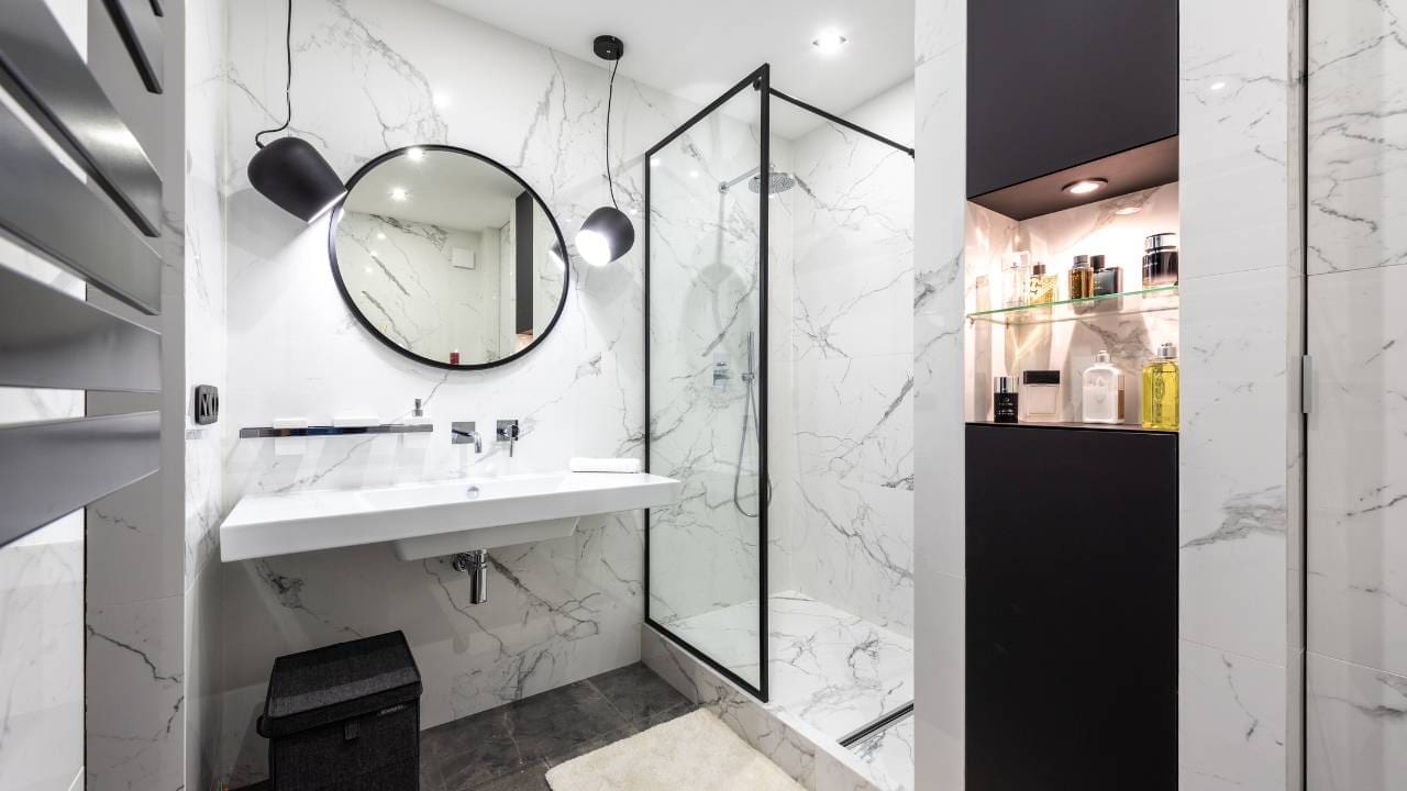 Banheiro com Mármore Carrara