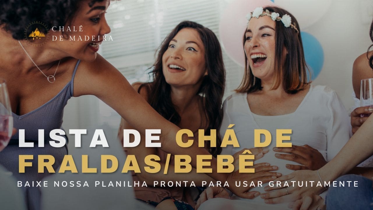 Lista de Chá de Fraldas pronta em Excel Grátis 👼Chá de Bebê