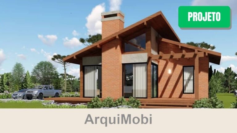 Projeto Chalé Araucária – Planta Pronta | 49 m²