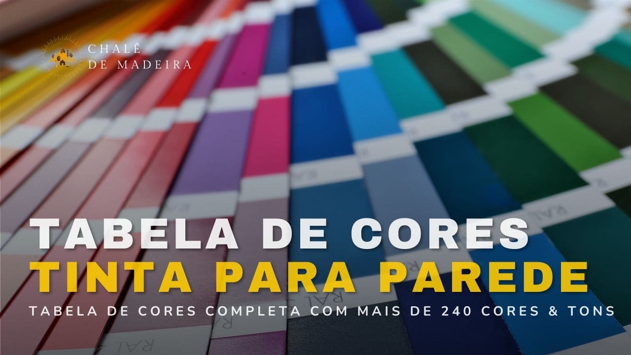Tabela de cores de tinta para parede: 117 cores e tons