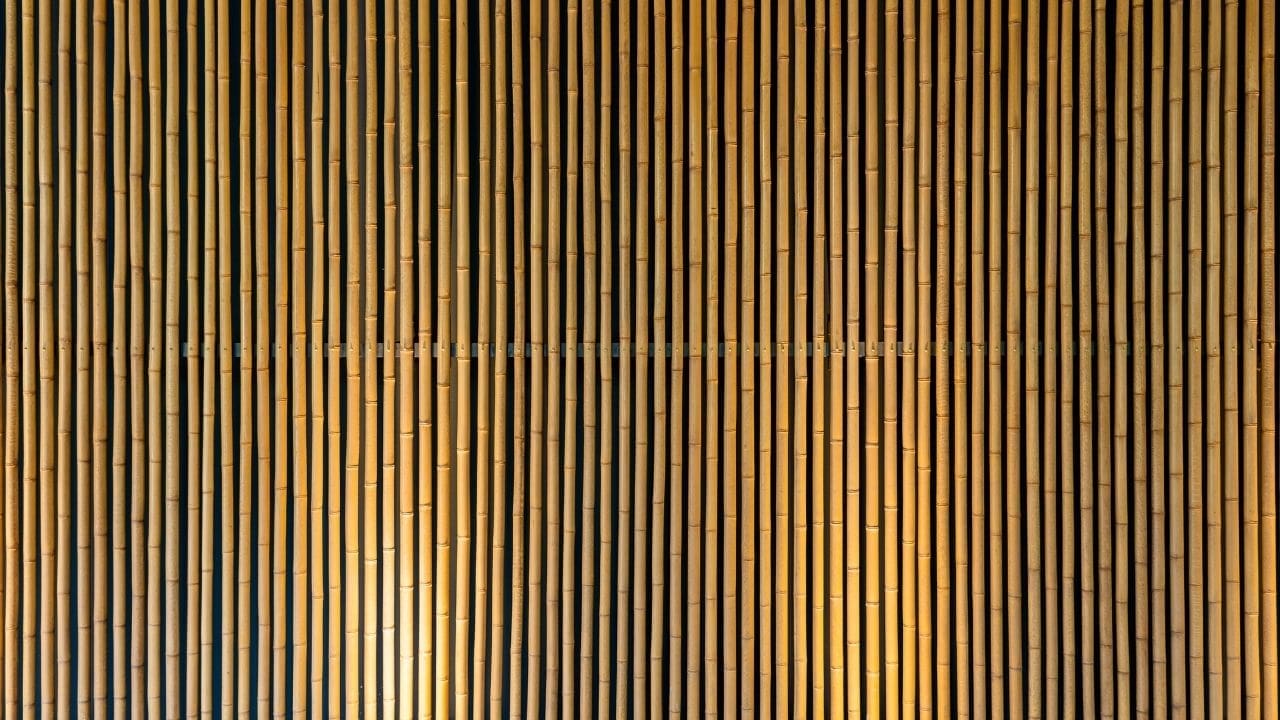 5. Muros modernos e baratos_ Muro de bambu