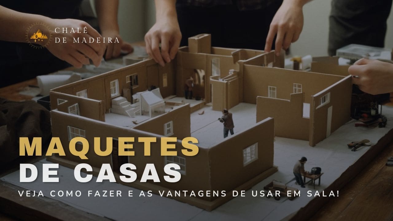 Maquetes de casas para trabalho escolar: +60 ideais práticas