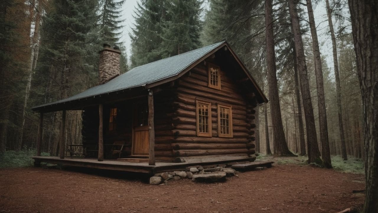 10. Uma cabana na floresta proporciona estilo de vida saudável