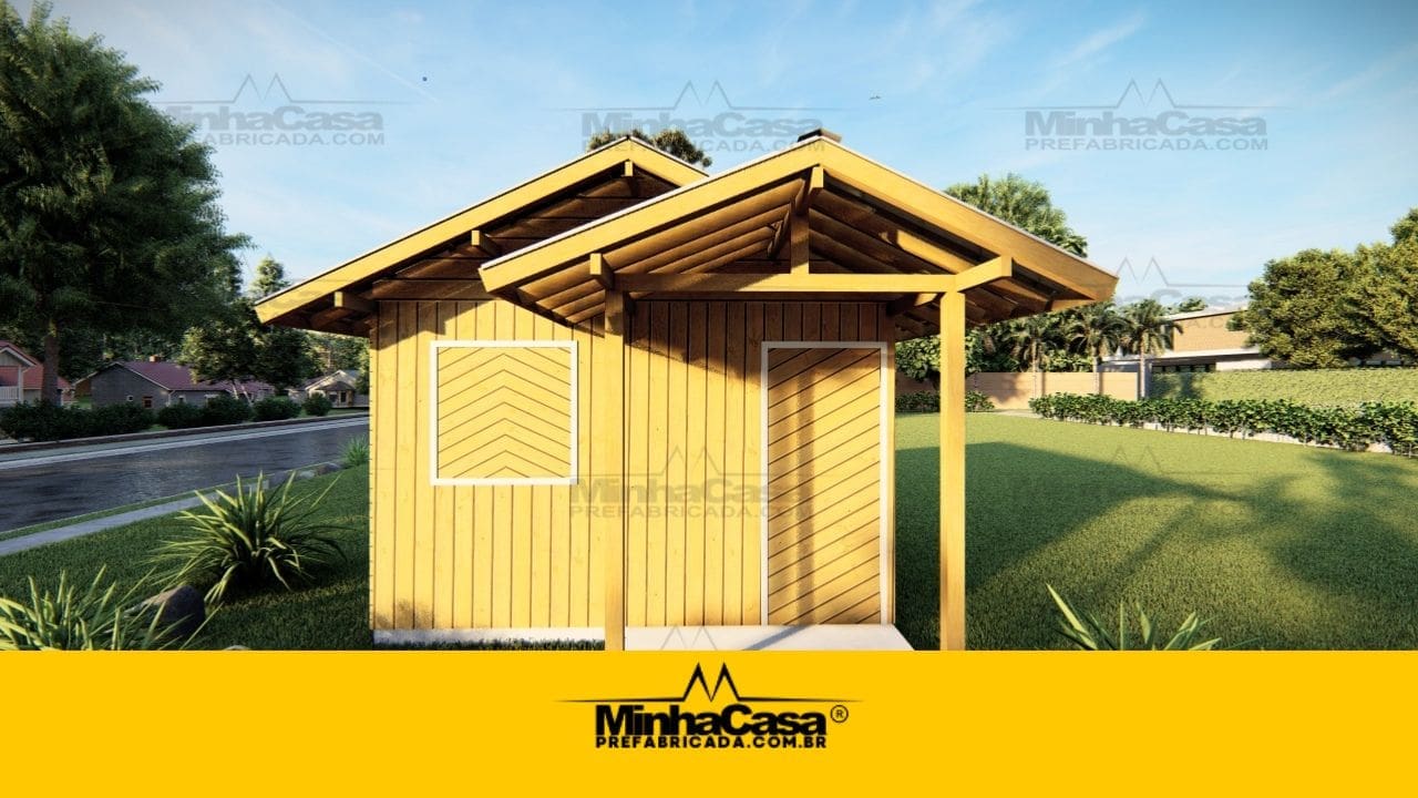 Kit de Casa Pré-Fabricada Modelo Super POP 1 22 m²
