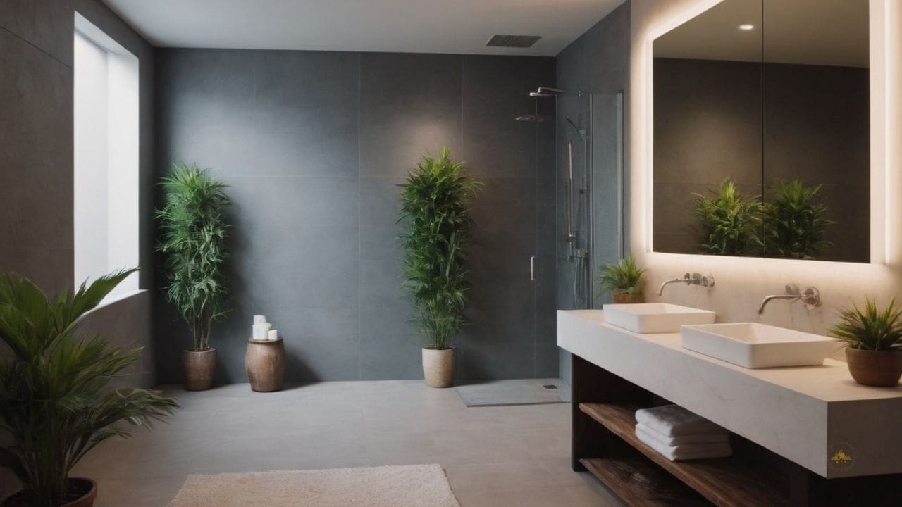 22. Ideias de banheiros modernos_ escolha torneiras e chuveiros com um design elegante e minimalista