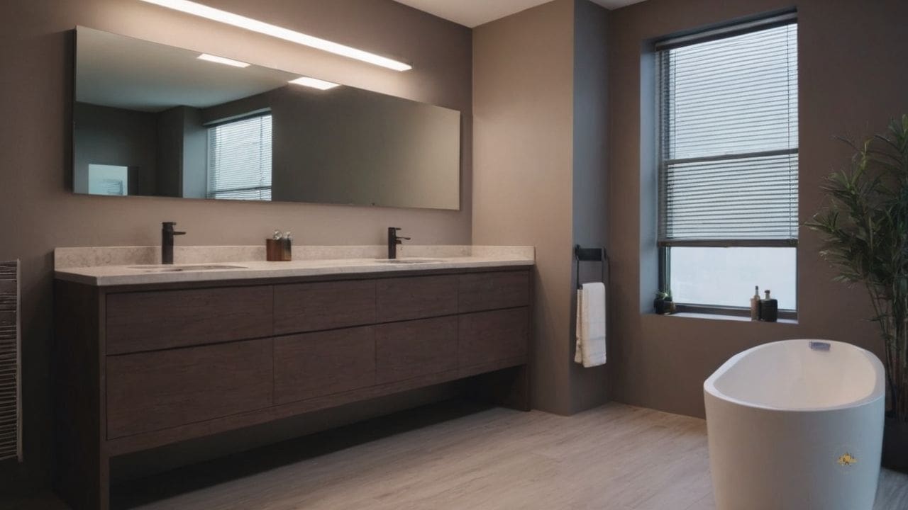 33. Ideias de banheiros modernos_ ideias de banheiros modernos_ instale uma banheira de imersão para um luxo adicional e relaxamento