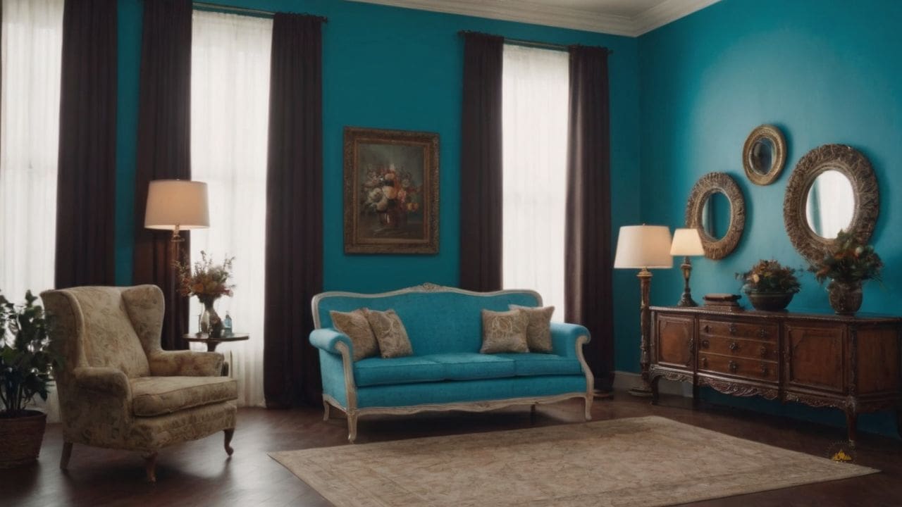 8. Azul turquesa combina com que cor? Para um visual mais dramático, combine azul turquesa com preto em acessórios e detalhes.