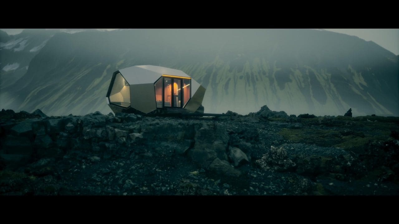 Cabana futurista da Hello Wood inspira-se nos UFOs