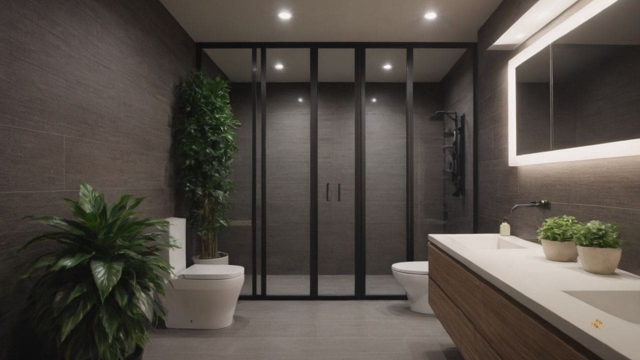 10. Banheiro pequeno simples e bonito_ estilo contemporâneo