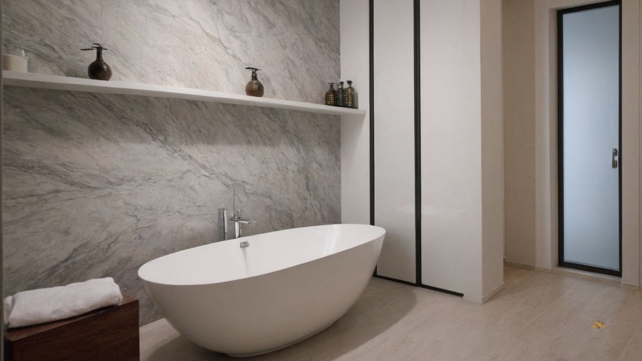 24. Banheiro Calcata com Carrara prporciona valor imobiliário
