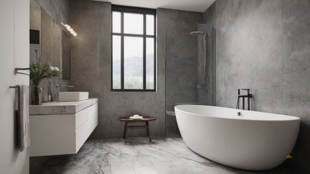 4. Banheiro Calcata com Carrara prporciona ambiente luxuoso