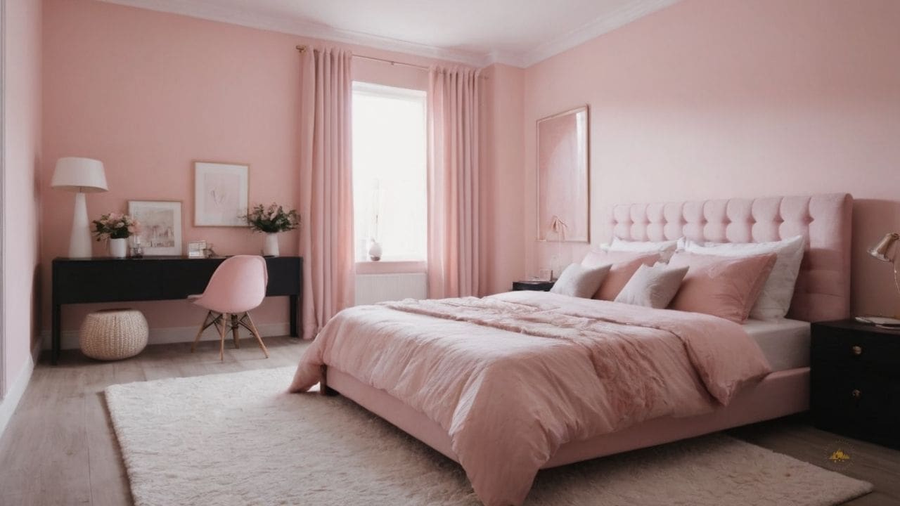 43. Quarto Rosa_ um quarto rosa pode ser tanto tradicional quanto moderno