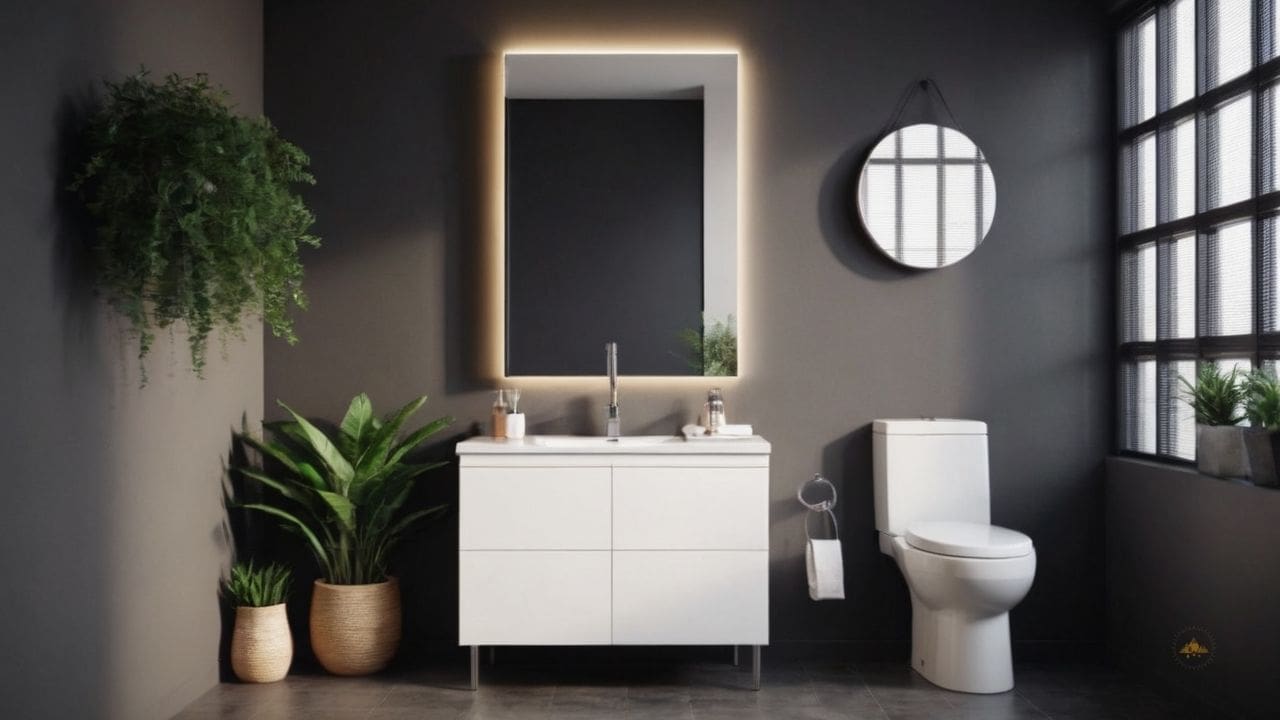 66. Banheiro pequeno simples e bonito_ custo-benefício