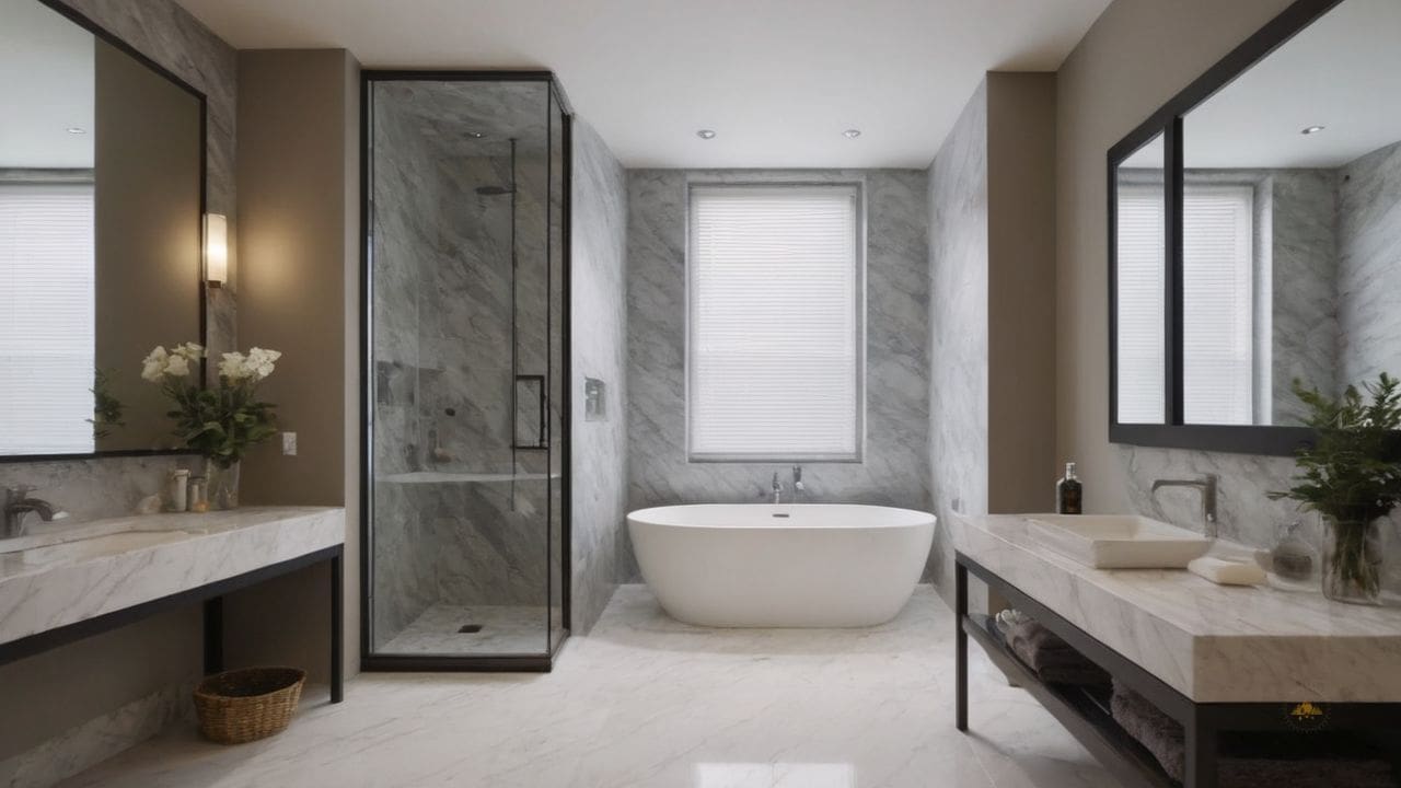8. Banheiro Calcata com Carrara prporciona facilidade de combinação