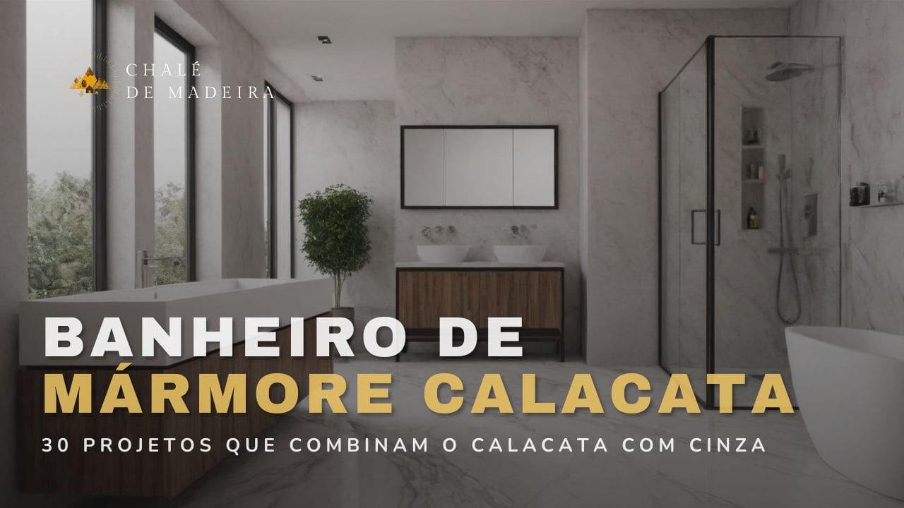 Banheiro Calacata com Cinza: 30 projetos com mármore + dicas