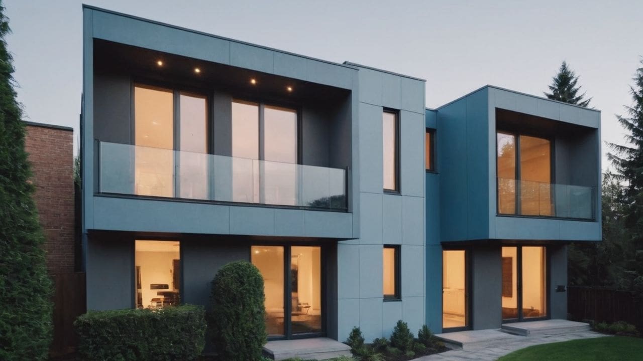 Vale a pena investir em fachadas cinza azulado