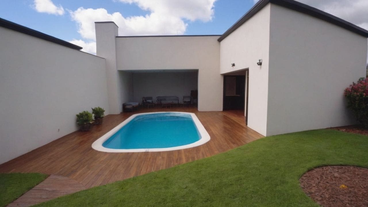 23. Edícula com piscina proporciona promoção de atividades recreativas