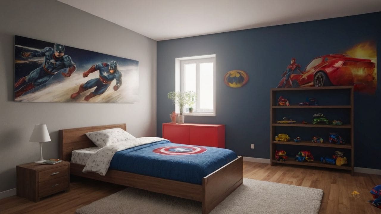 26. Quarto infantil masculino simples proporciona encanto atemporal