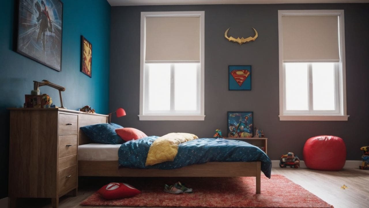 28. Quarto infantil masculino simples proporciona estímulo ao minimalismo