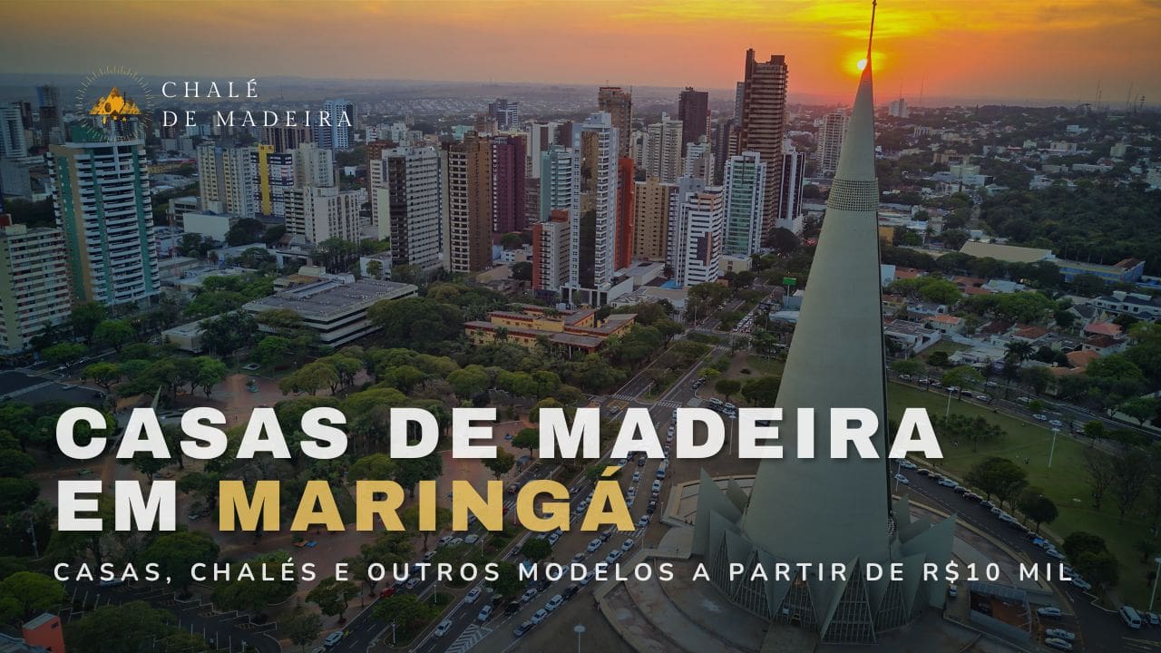 Casas de madeira em Maringá (PR) a partir de R$10 mil