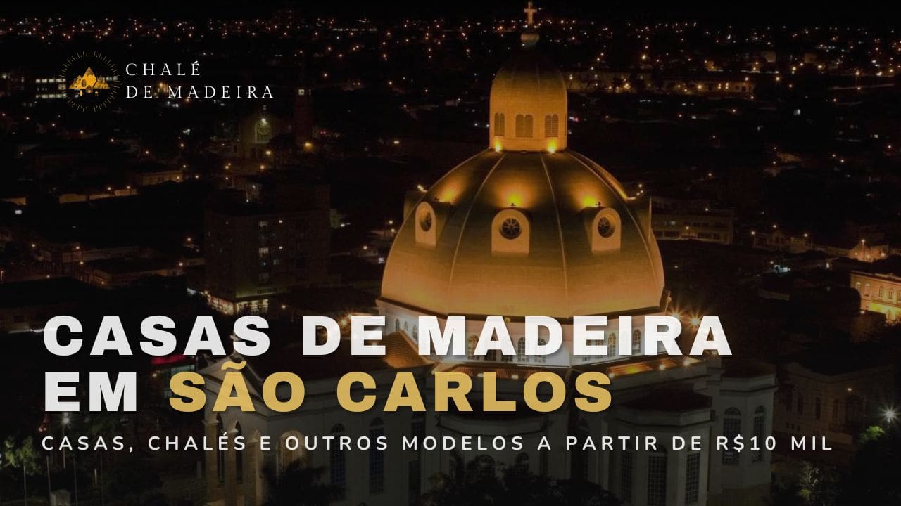 Casas de madeira em São Carlos (SP) a partir de R$10 mil