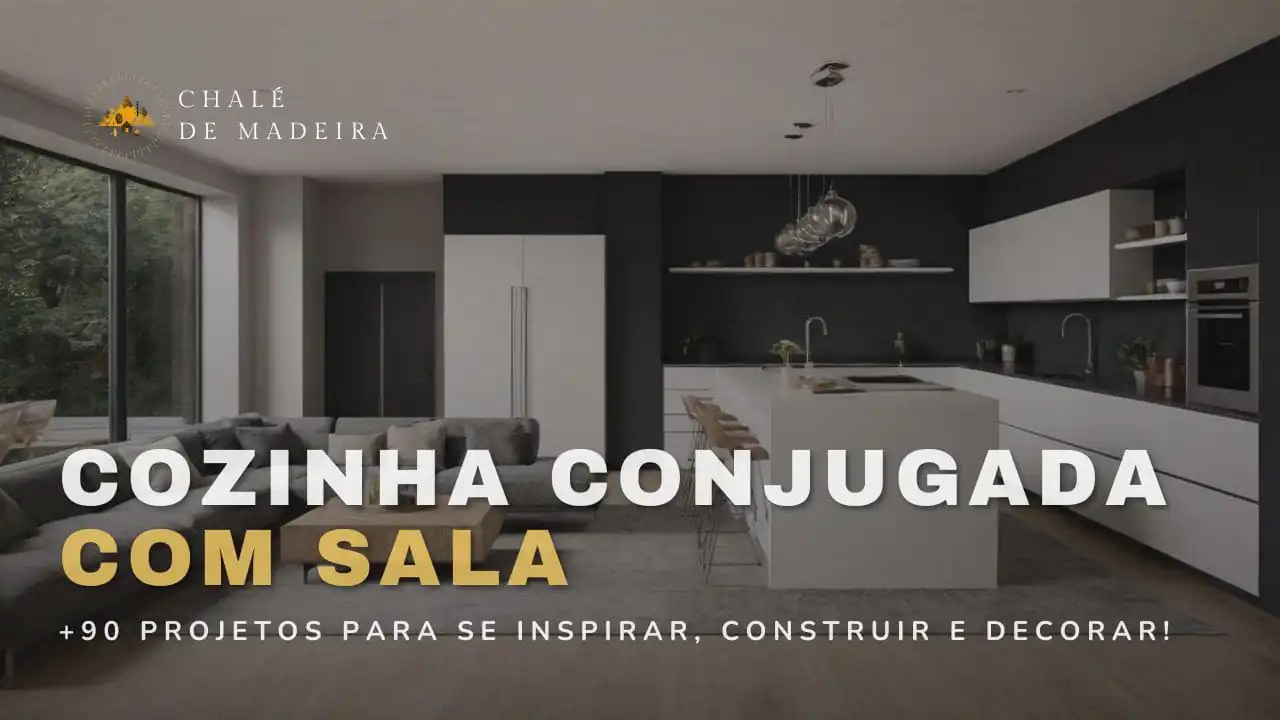 Cozinha conjugada com sala: +90 projetos construção e decor!