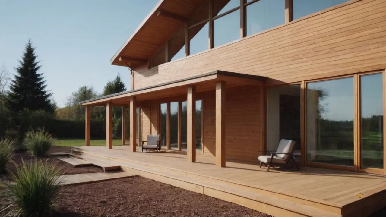 18. Casas de madeira com varanda proporcionam conforto estético