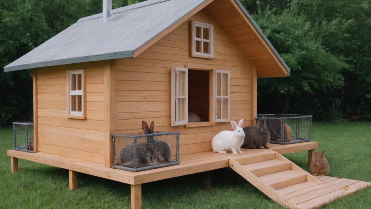 18. Casas de madeira para coelho proporcionam resistência a roeduras