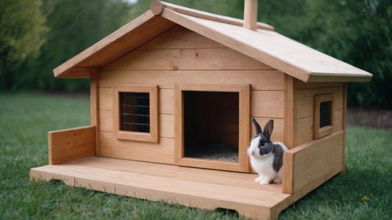 2. Casas de madeira para coelho proporcionam estabilidade estrutural