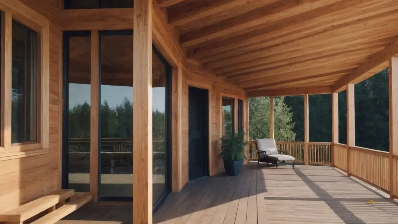 26. Casas de madeira com varanda proporcionam estética acolhedora