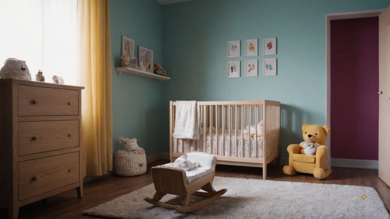 36. Quarto de bebê pequeno proporciona decoração mais personalizada