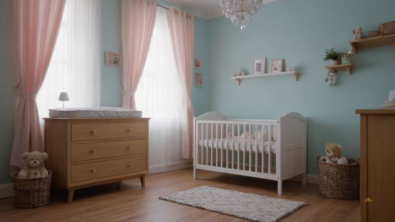 39. Quarto de bebê pequeno proporciona maior foco nos detalhes