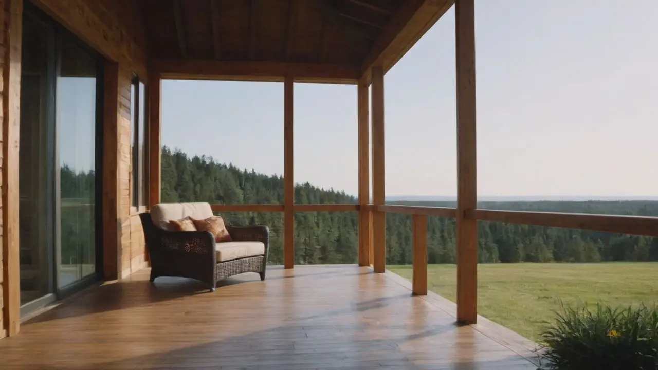 5. Casas de madeira com varanda proporcionam harmonia com a paisagem