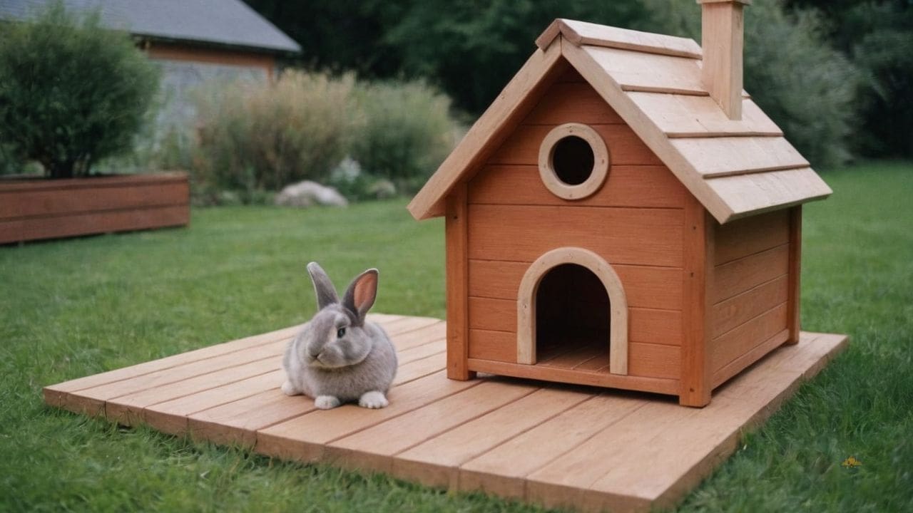 5. Casas de madeira para coelho proporcionam espaço para ventilação